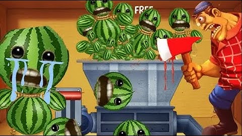 Kick The Buddy 2024    The WATERMELON Buddy vs T Zombie Shredding Machine, #buddygame