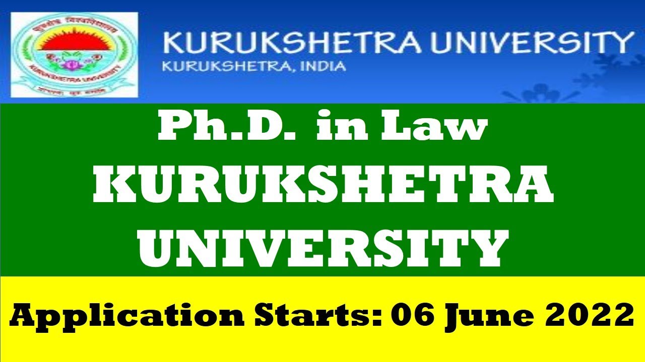 phd law kurukshetra university