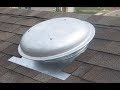 Installing a roof top attic fan