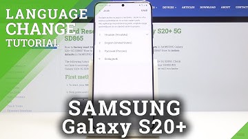 How to Change Language on SAMSUNG Galaxy S20+ - Language Settings