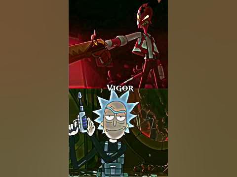 rick sanchez vs blitzo(rick and morty VS helluva boss) - YouTube