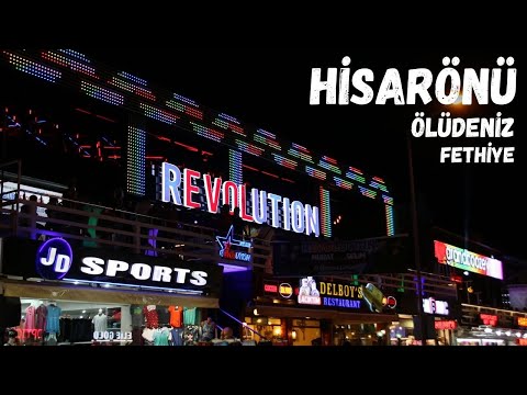 Ölüdeniz Hisarönü Walking Tour - Hisarönü Gece Hayatı - Hisarönü Ölüdeniz Nighlife Fethiye Turkey