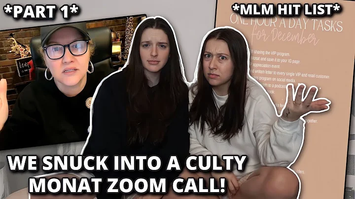 WE SNUCK INTO A CULTY MONAT ZOOM CALL @IsabellaLan...