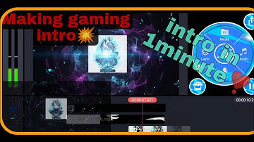 How to make gaming intro || Gaming intro tutorial || Intro in just one minute || Easy intro making||