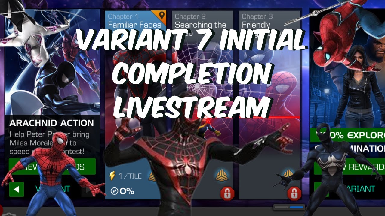 VARIANT 7 ARACHNID ACTION INITIAL COMPLETION | Marvel Contest of Champions