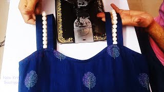 Beautiful Straps Kurti Designs Cutting and Stitching