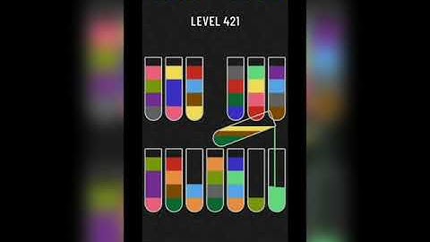 Water sort puzzle level 421