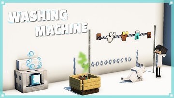 Minecraft Tutorial: How to Make a Washing Machine | Quick Build