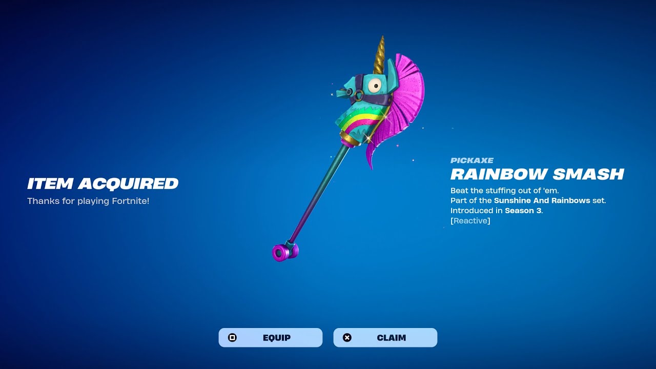 フォートナイト rainbow smash How To Get Rainbow Smash Pickaxe NOW FREE In Fortnite! (FREE