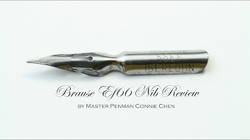 Brause EF 66 Calligraphy Nib Review by Master Penman Connie Chen