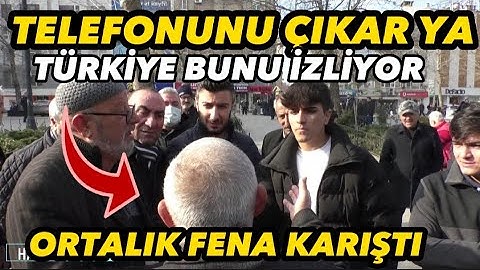 05.05.2025 AKP'li Dayılar Telefonunu Çıkar Diyince Genç Adam Bakın Ne Yaptı ? Sokak röportajları