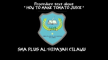 Procedure Text "How To Make Mango Juice"