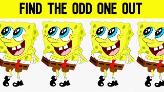 Spongebob Find the Odd One Out Puzzle | Odd Spongebob Out Game