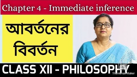 online philosophy class XII |আবর্তনের বিবর্তন | বাক্য থেকে বচন hs class 12 logic|by kaberi Bhattacha