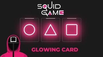 Responsive Card With Hover Effects | Squid Game Invitation Card Html Css