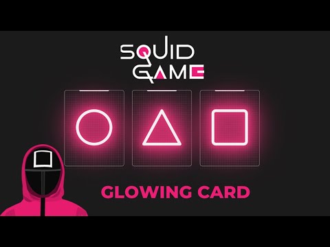 Responsive Card With Hover Effects | Squid Game Invitation Card Html Css