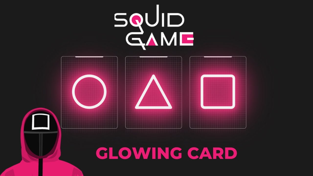 Responsive Card With Hover Effects | Squid Game Invitation Card Html ...