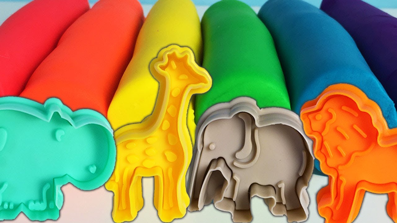 Play Doh Animal Molds || Fun & Creative for Kids Slime Surprise - YouTube