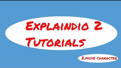 Explaindio Tutorial 2 Move an animated character on the screen