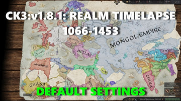 CK3: V1.8.1: 1066-1453 Realm Timelapse: Default Settings