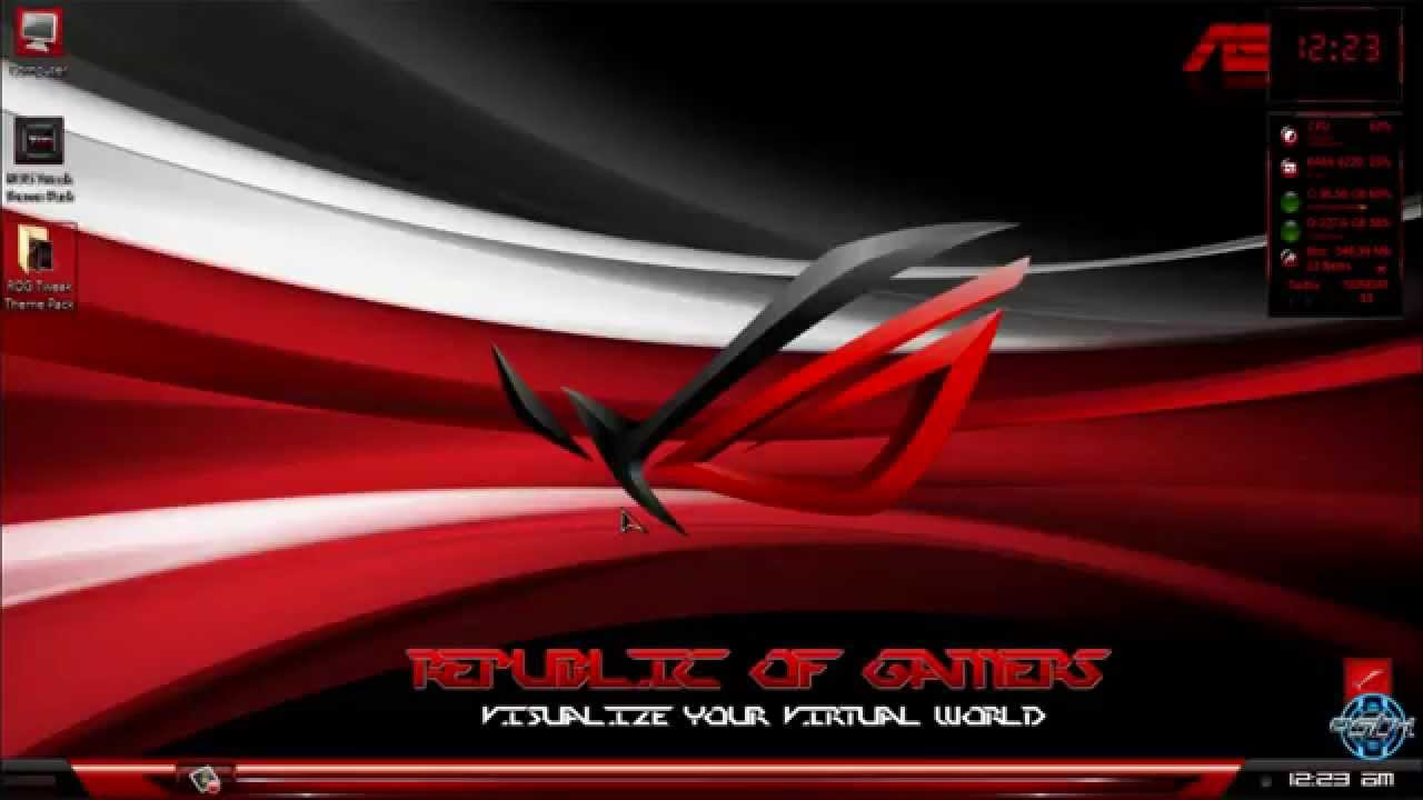 rog theme windows 10 download