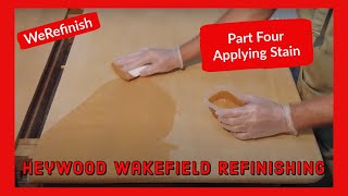 How To Apply &quot;WeRefinish&quot; Brand Heywood Wakefield Reproduction Stain - Part Four