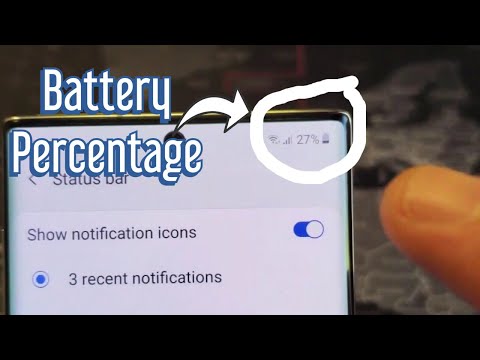 Galaxy Note 10: How to Add Battery Percentage Number Sign