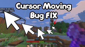 Cursor Moving Bug Fix In Minecraft 1.21.121 windows 