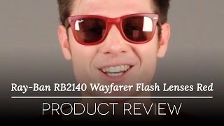 ray ban wayfarer red lens