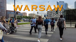 Warsaw City Poland  Walking Tour Boulevards Powisle, 4K 60fps City Walk  Travel Walk Tour,