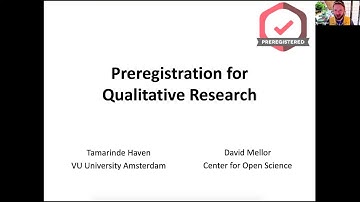 Preregistration of Qualitative Research