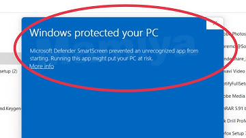 Windows Protected Your PC Microsoft Defender Smartscreen prevented an unrecognized app in windows 11