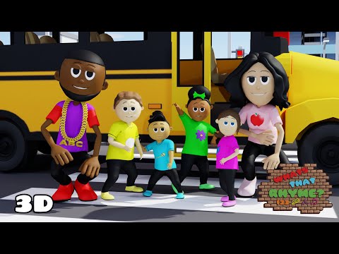 Wheels on the Bus | Nursery Rhymes & Kids Songs (City Version)