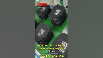 Fully Automatic Rotary Label Fusing Machine - Label Fusing Machine - Sticker Fusing Machine