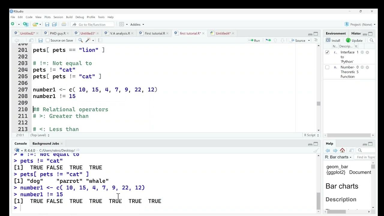 Lesson 05 basic logical operators in r youtube