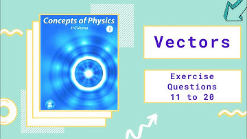 L3 HC Verma Solutions | Chapter 2: Vectors | Exercise Questions 11 to 20