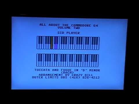 Toccata & Fugue In "D" Minor Bach - David Bradley - 64 C-64 128 C-128 6581 Rollberball