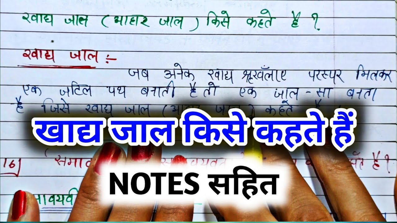 खाद्य जाल क्या है//आहार जाल किसे कहते हैं//khadya jal kise kahate hai ...
