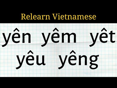 Video Lesson 20 | yên yêng yêm yêu yêt - youtube