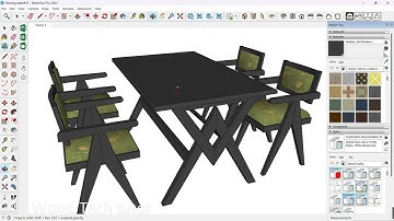 Create  Angled Dining Table in SketchUp | Easy Steps for Beginners (Dining Table Set Series Part 2)