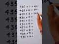 Write The Table Of 435 In 18 Second Only Maths Mathshack Mathematicks Study Care0 