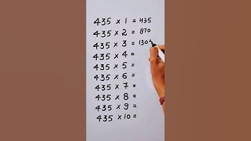 Write the Table of 435 in 18 second only..#maths #mathshack #mathematicks ‎@study_care0 