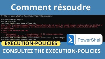 PowerShell[ "Consultez Execution-policies.] #powershell