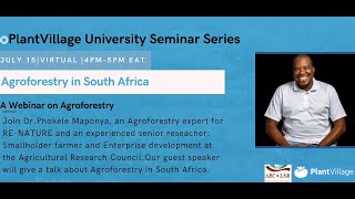 Seminar #5 discussion with Dr. Phokele Maponya on Agroforestry screenshot 5