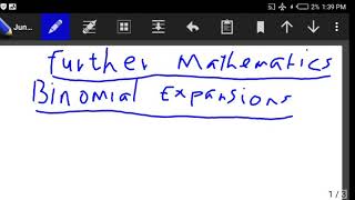 Binomial Expansions (Combination Method)
