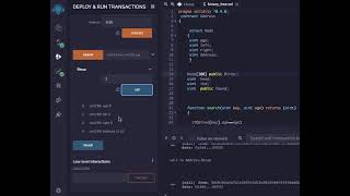 Binary Search Tree in Solidity Language