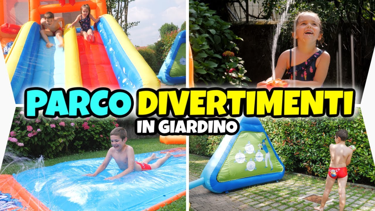 ⁣PARCO DIVERTIMENTI IN GIARDINO a Sorpresa con Giochi d'Acqua