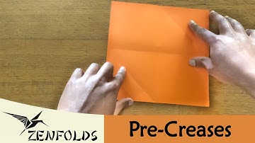 Origami Precreases: Pinch Crease, Dividing into Thirds, and Pleat Fold | Zenfolds