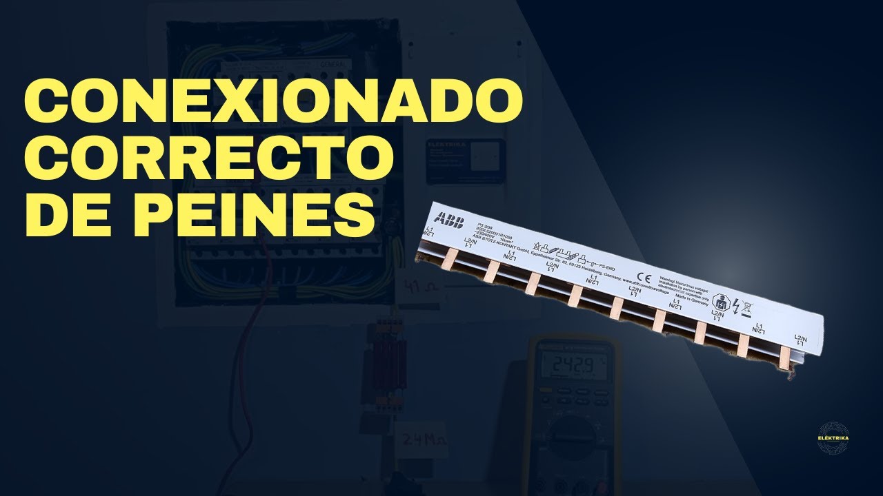 Conexionado correcto de Peines