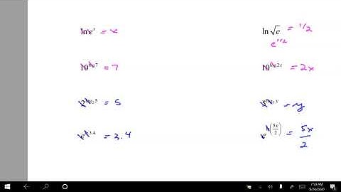 Unit 2 Day 2 Logarithms Video Notes